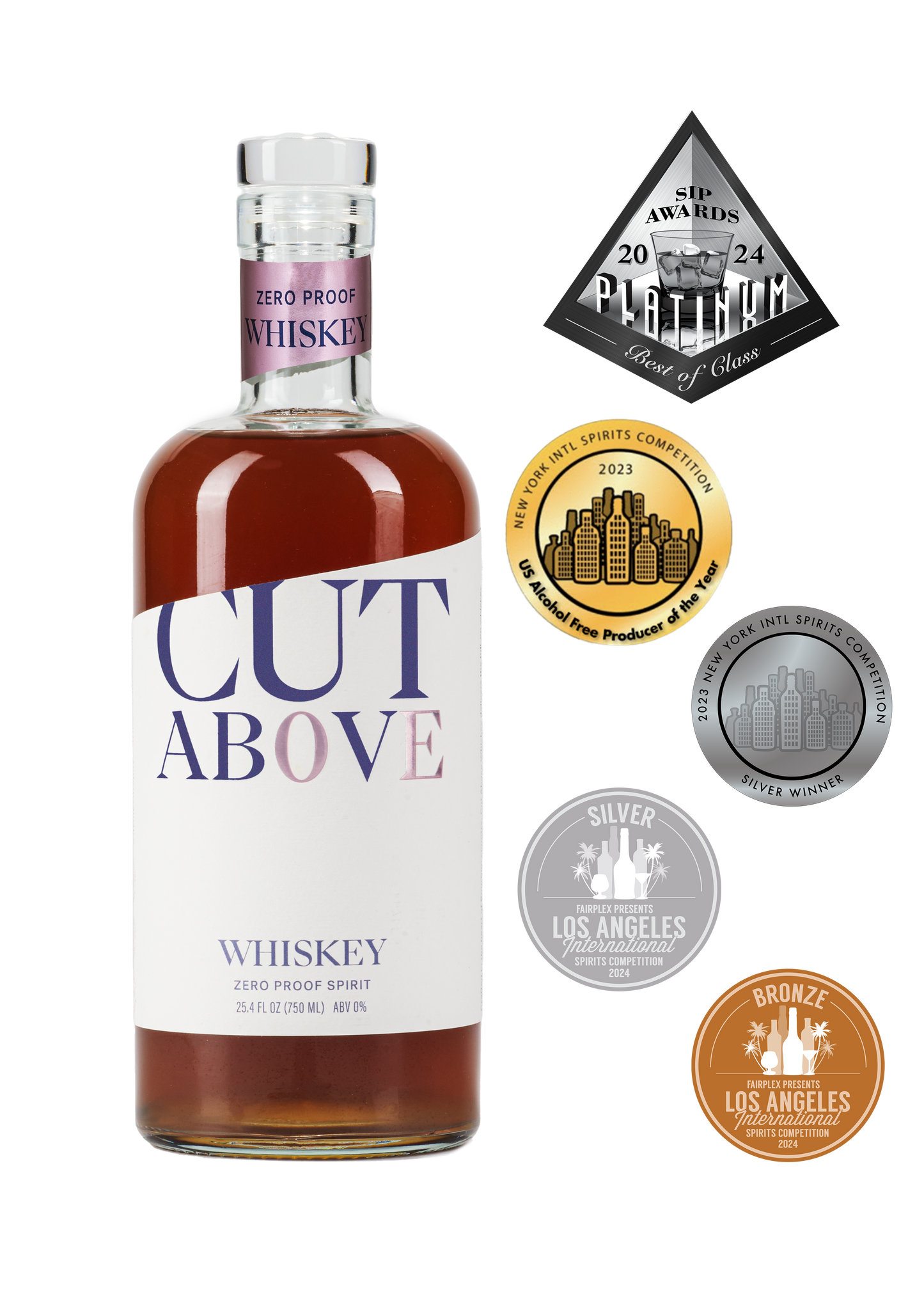 Zero Proof Whiskey by Cut Above Spirits