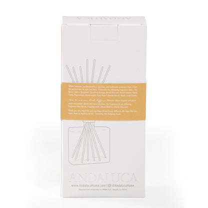 White Selenite & Sandalwood Reed Diffuser by Andaluca Home