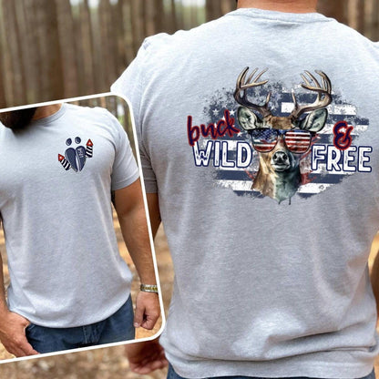 Wild N Free Deer Tee by Crafty Casey's