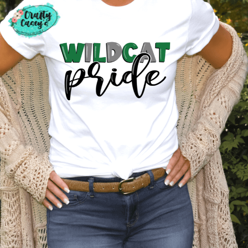 Wildcat Pride School - T-shirt. by Crafty Casey's