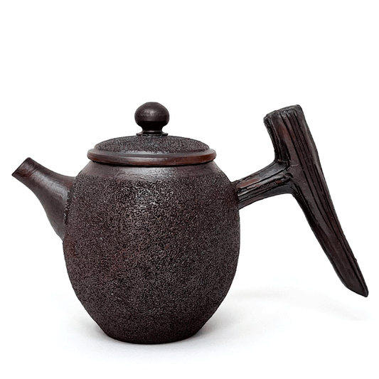 Wood-fired Smoke Teapot with Long Handle by Tea and Whisk