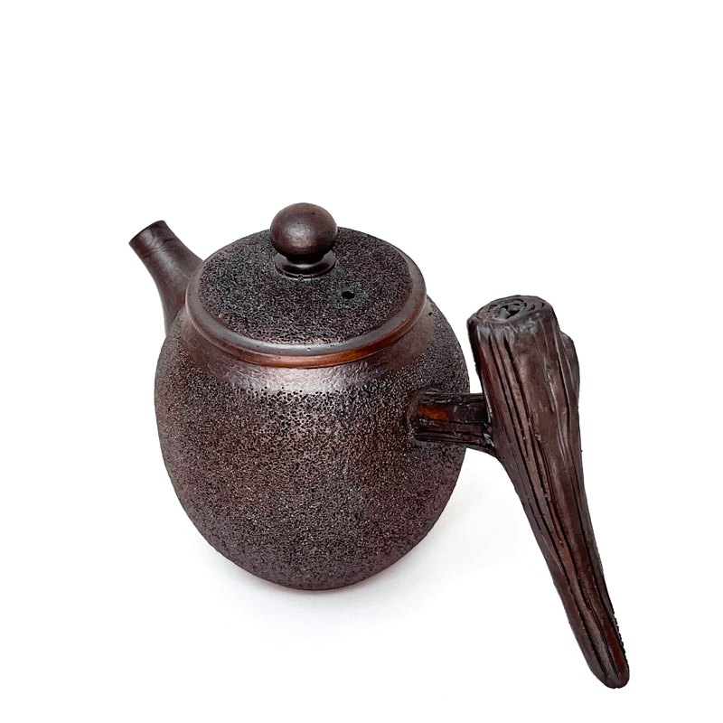 Wood-fired Smoke Teapot with Long Handle by Tea and Whisk