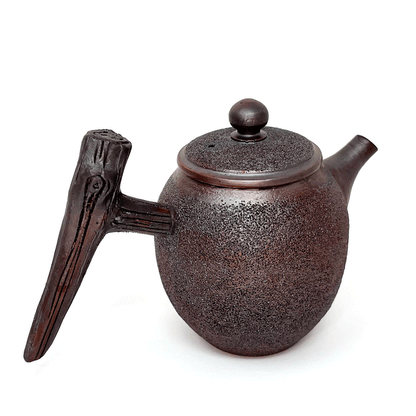 Wood-fired Smoke Teapot with Long Handle by Tea and Whisk