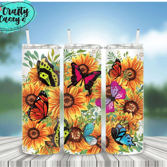 World Of Butterfly's Inspirational - Drink Tumbler by Crafty Casey's