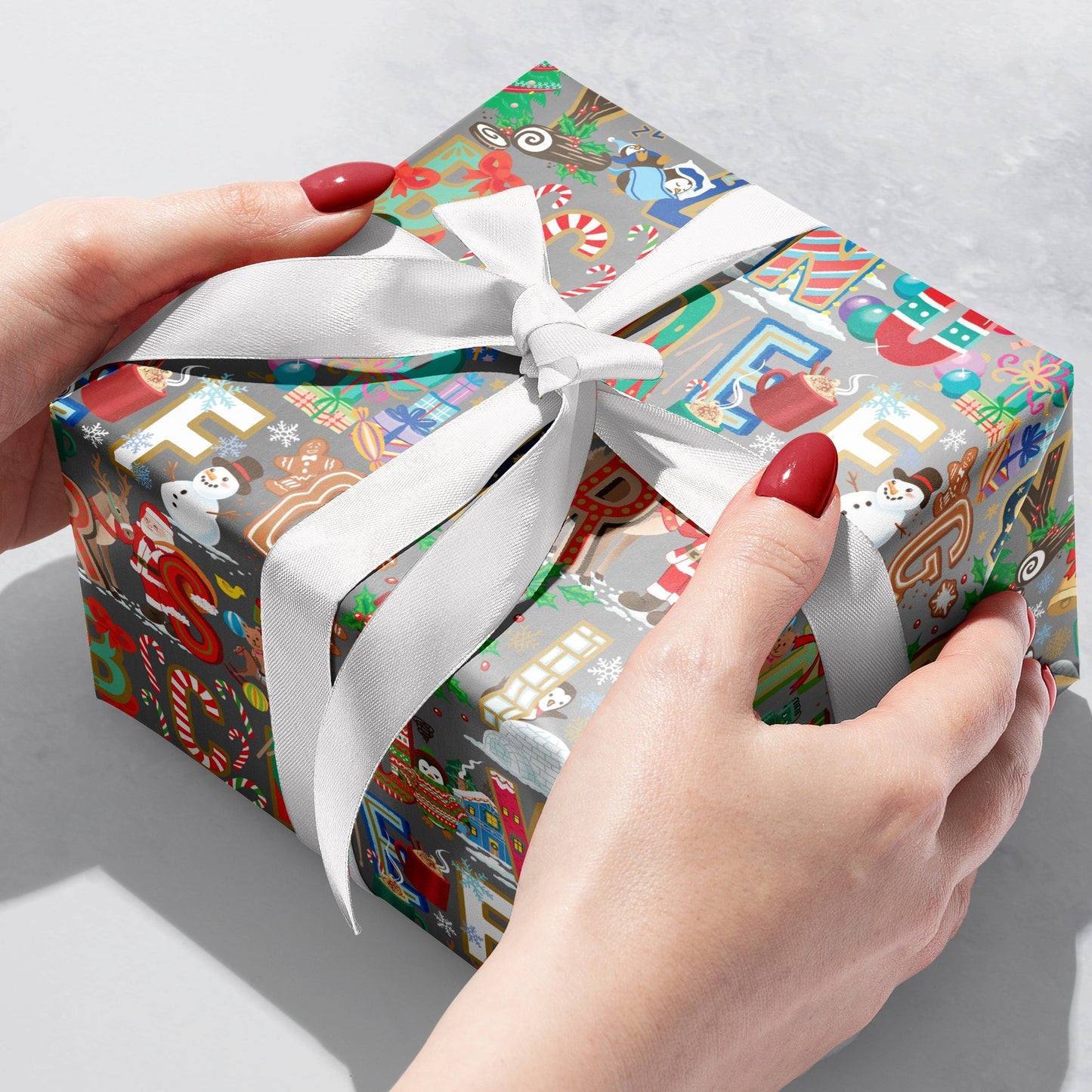 Alphabet Christmas Gift Wrap by Present Paper