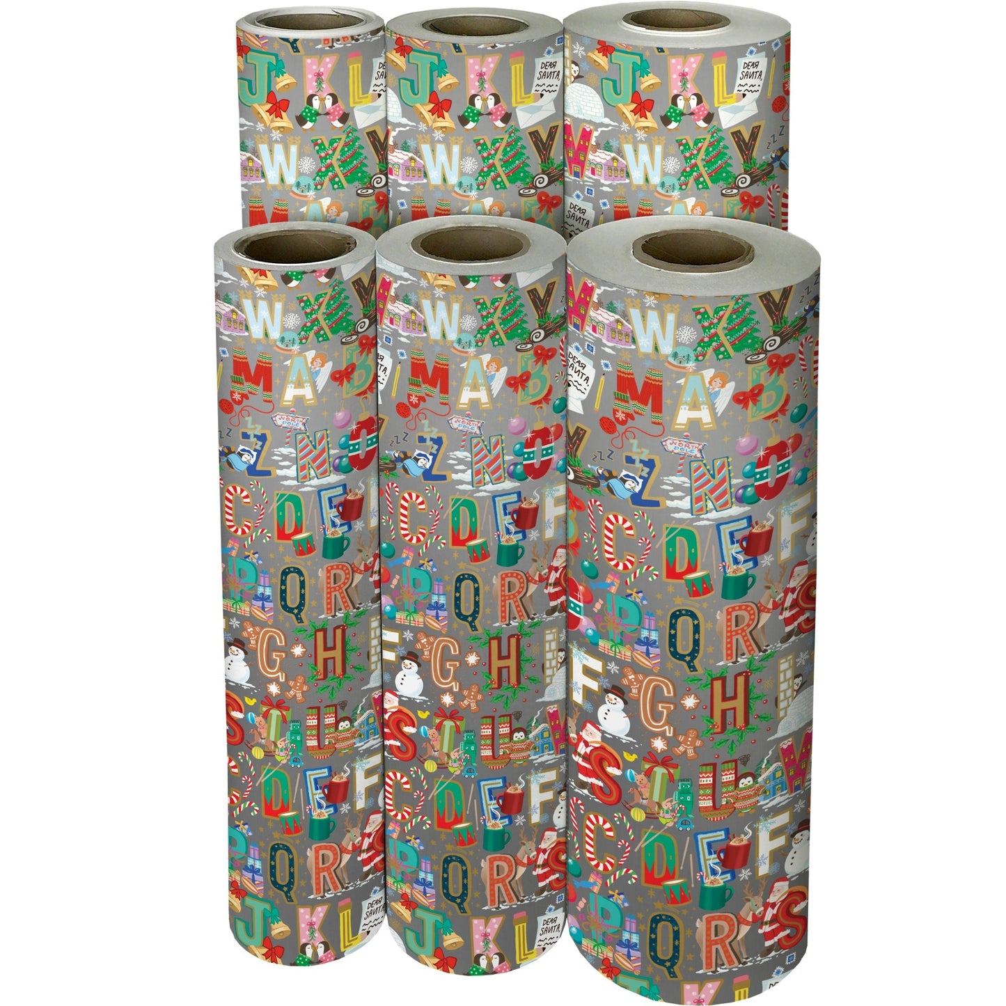 Alphabet Christmas Gift Wrap by Present Paper