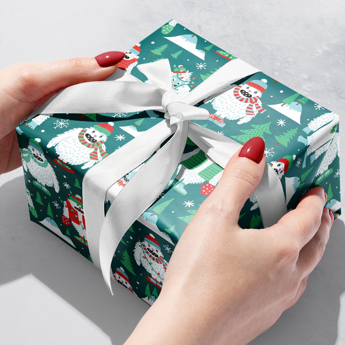 Yeti for the Holidays Christmas Gift Wrap by Present Paper