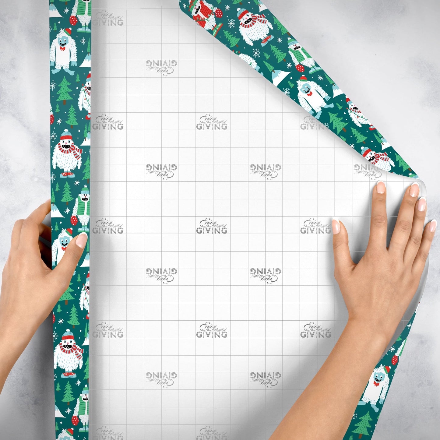 Yeti for the Holidays Christmas Gift Wrap by Present Paper