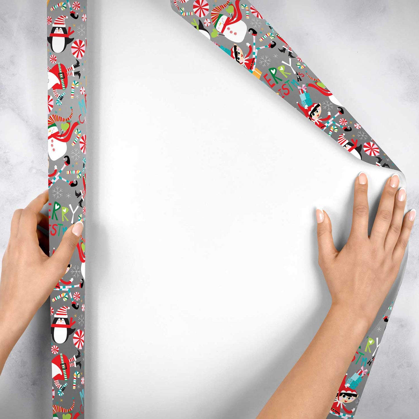 Santa & Snowmen Christmas Gift Wrap by Present Paper