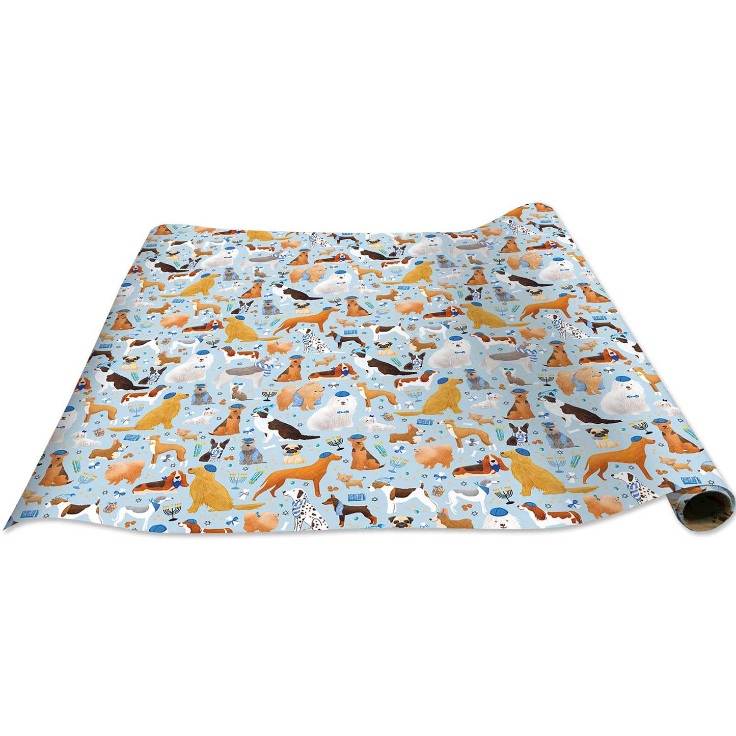 Yamaka Dog Hanukkah Gift Wrap by Present Paper