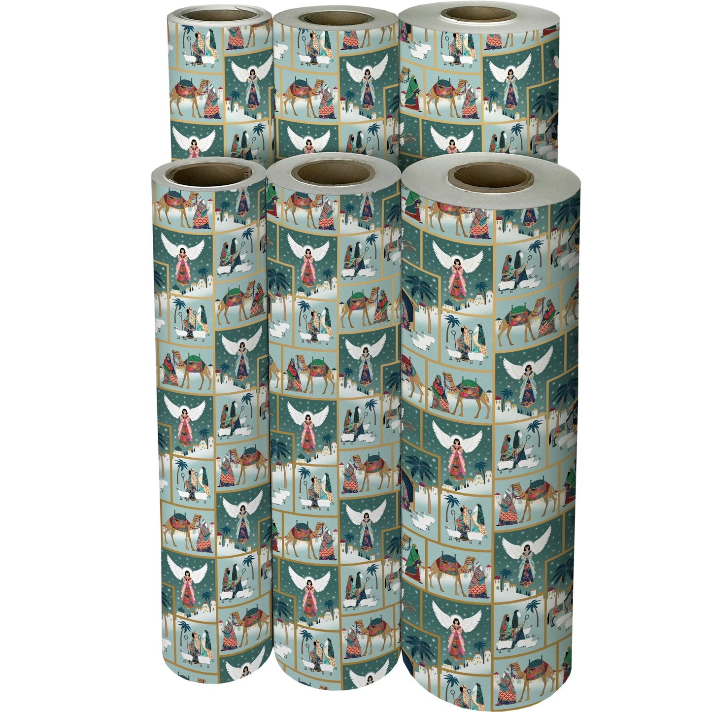 Nativity Scene Christmas Gift Wrap by Present Paper