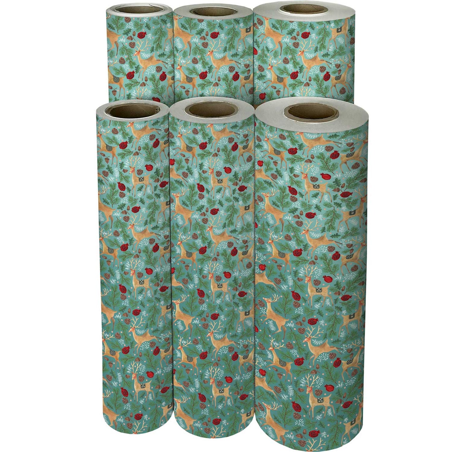 Reindeer Tapestry Christmas Gift Wrap by Present Paper