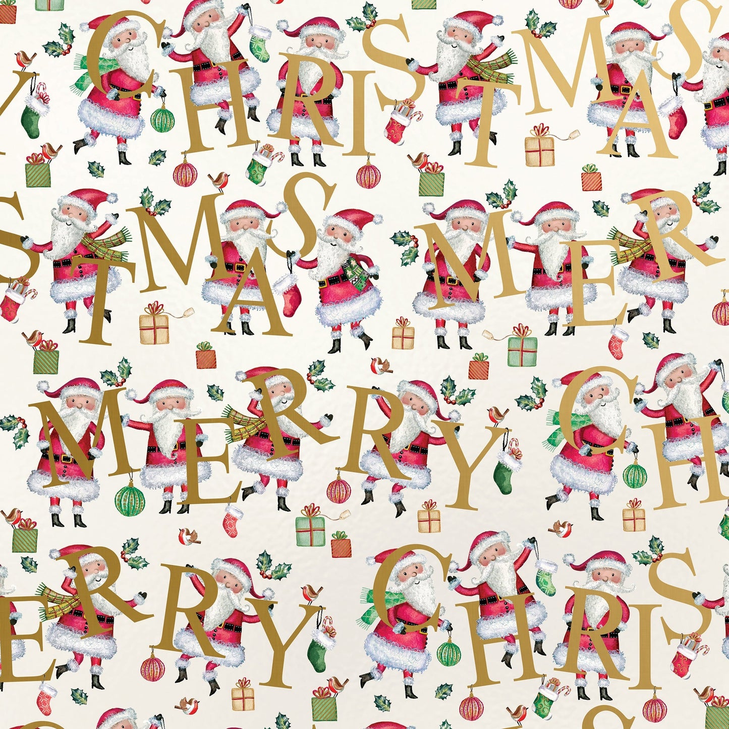 Santa Christmas Gift Wrap by Present Paper