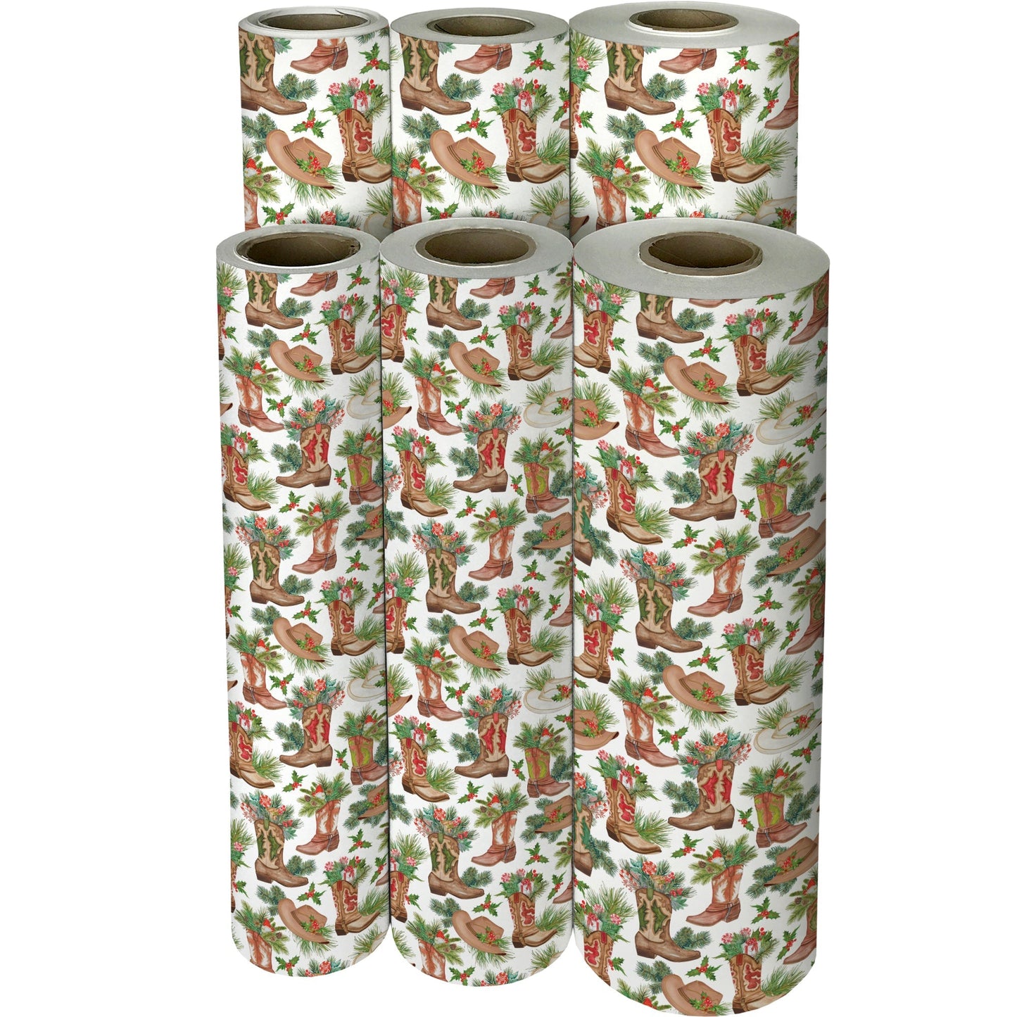 Western Holiday Christmas Gift Wrap by Present Paper