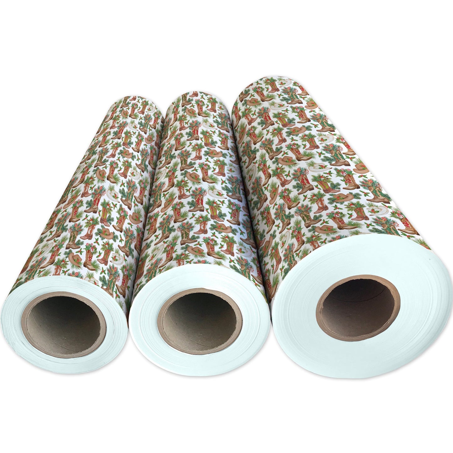 Western Holiday Christmas Gift Wrap by Present Paper