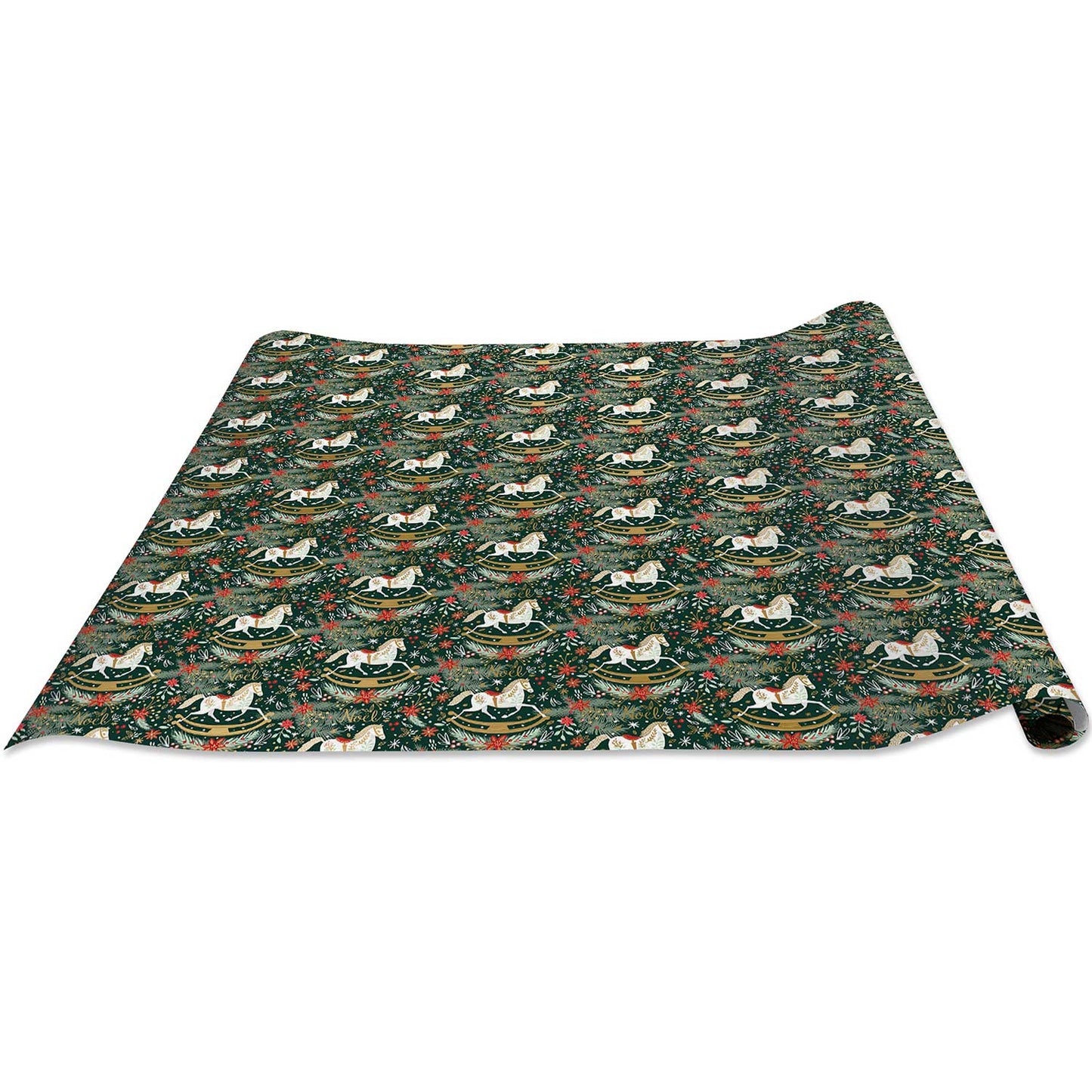 Rocking Horse Noel Christmas Gift Wrap by Present Paper