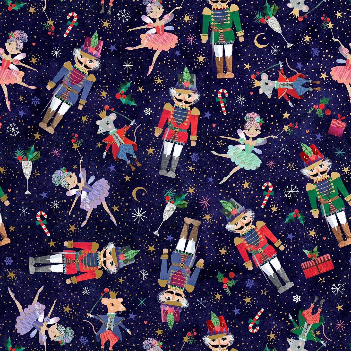 Nutcracker Ballet Christmas Gift Wrap by Present Paper