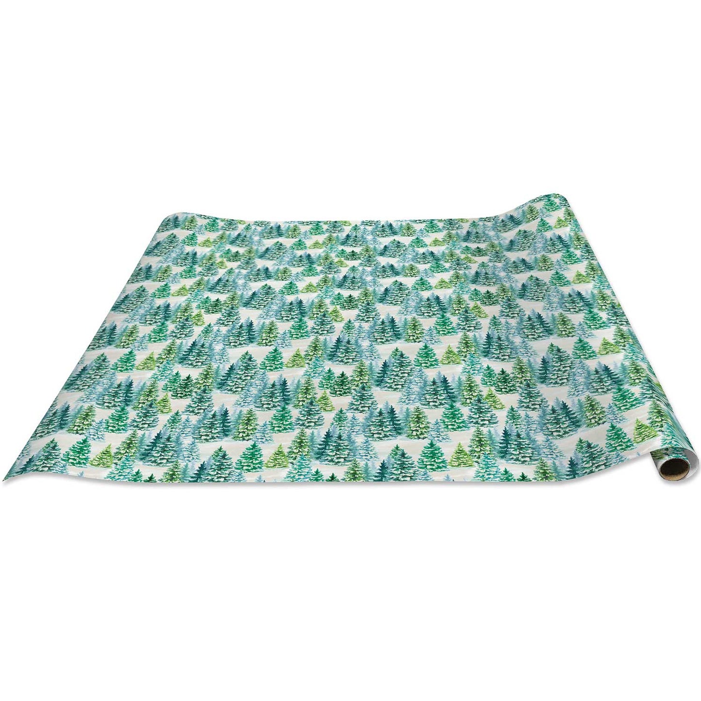 Snowy Trees Christmas Gift Wrap by Present Paper