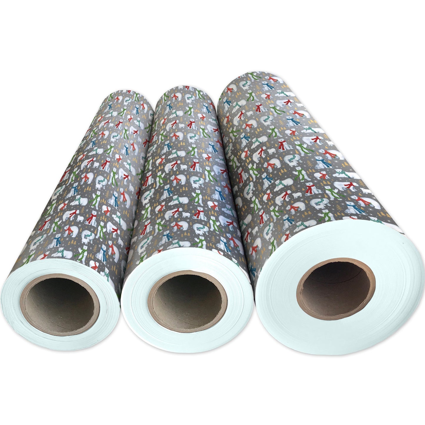 Winter Bear Christmas Gift Wrap by Present Paper