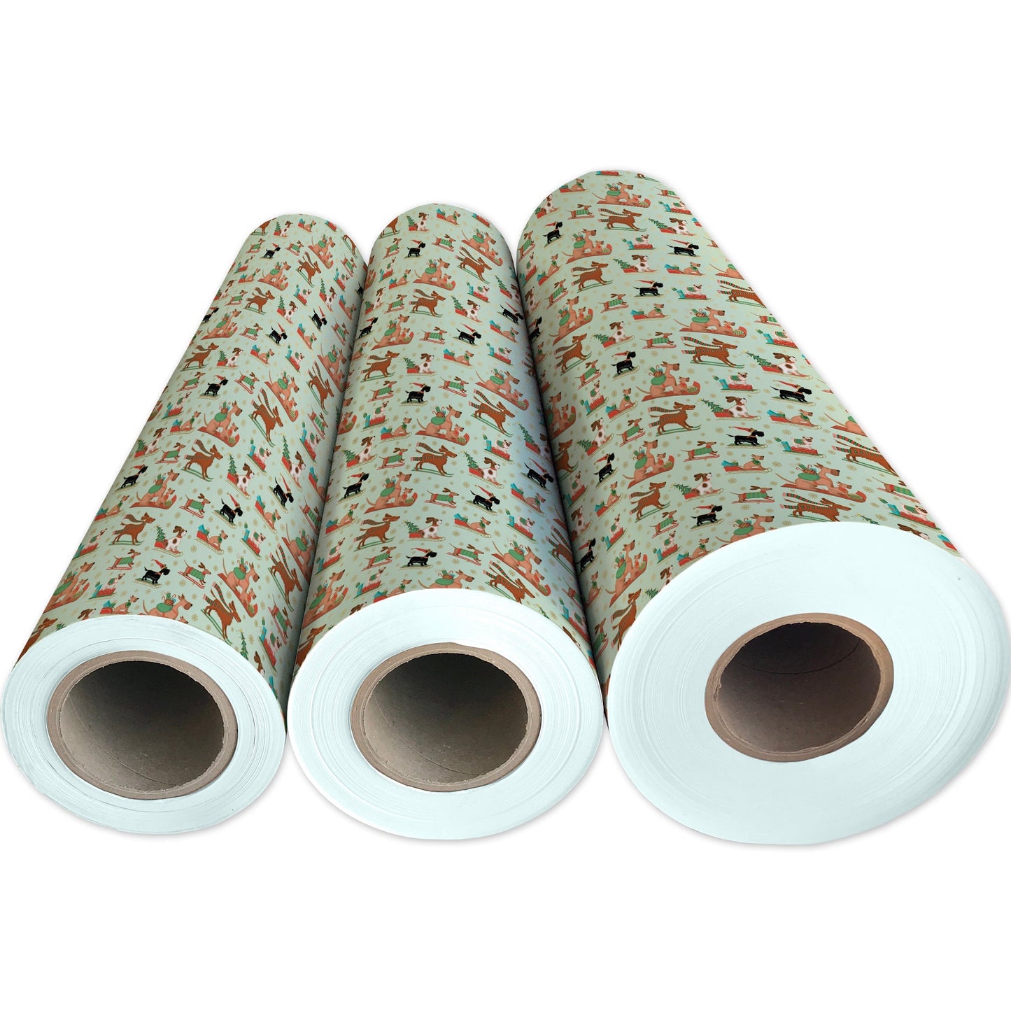 Sleigh Dog Christmas Gift Wrap by Present Paper