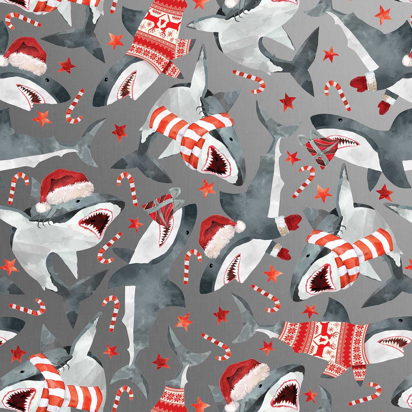 Sharks Christmas Gift Wrap by Present Paper