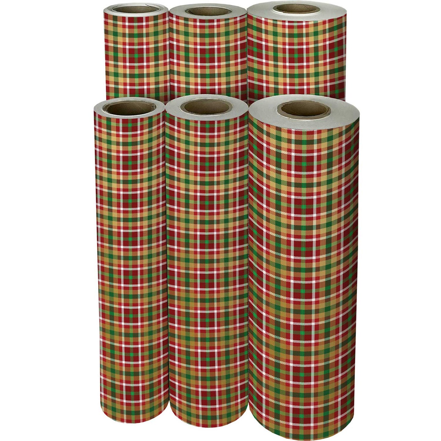 Plaid Christmas Gift Wrap by Present Paper