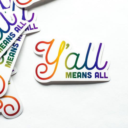 Yall Means All Sticker by Music City Creative