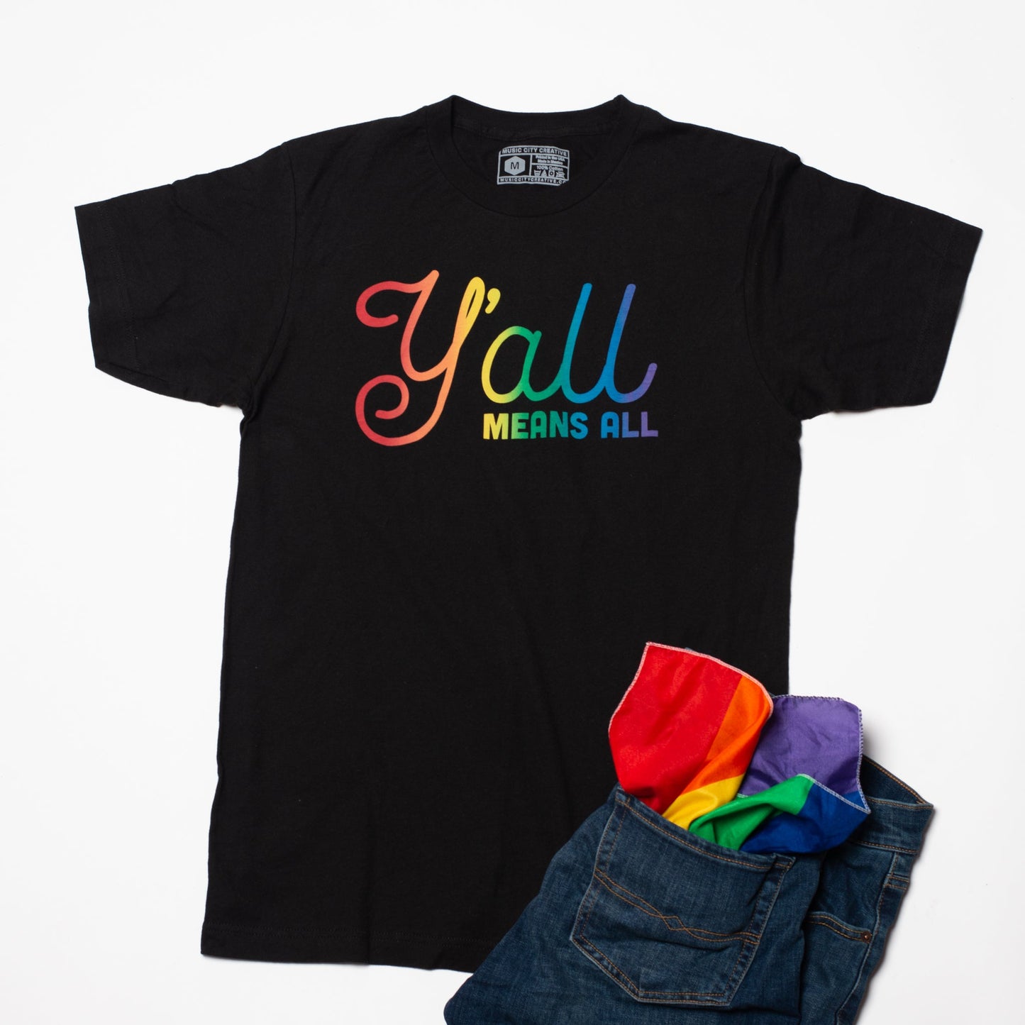 Yall Means All Tee - Pride Edition by Music City Creative