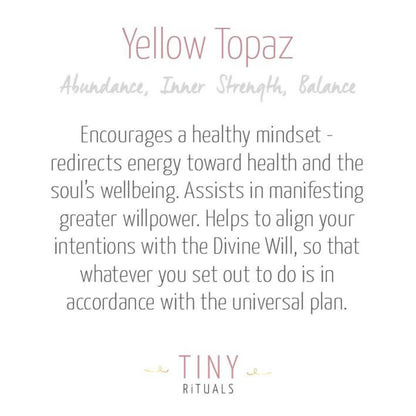 Yellow Topaz Energy Bracelet by Tiny Rituals