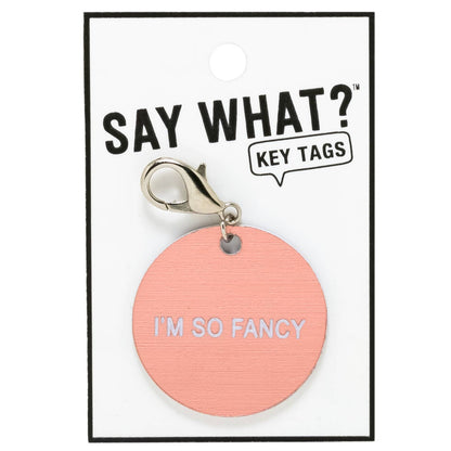 Your Boyfriend Says Hi Key Tag | Round Key Holder in Pink by The Bullish Store