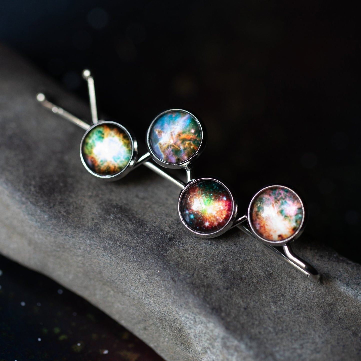 Nebula Hair Clip by Yugen Handmade