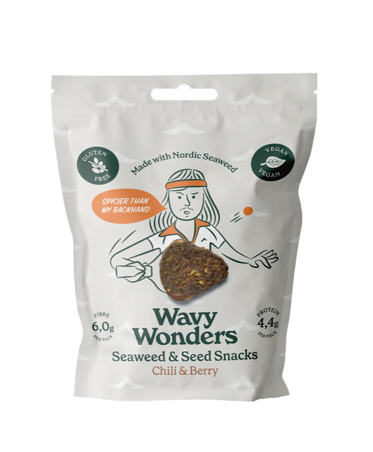 Seaweed & Super-Seed Snacks. Chili & Berry Bags - 14 Bags by Farm2Me