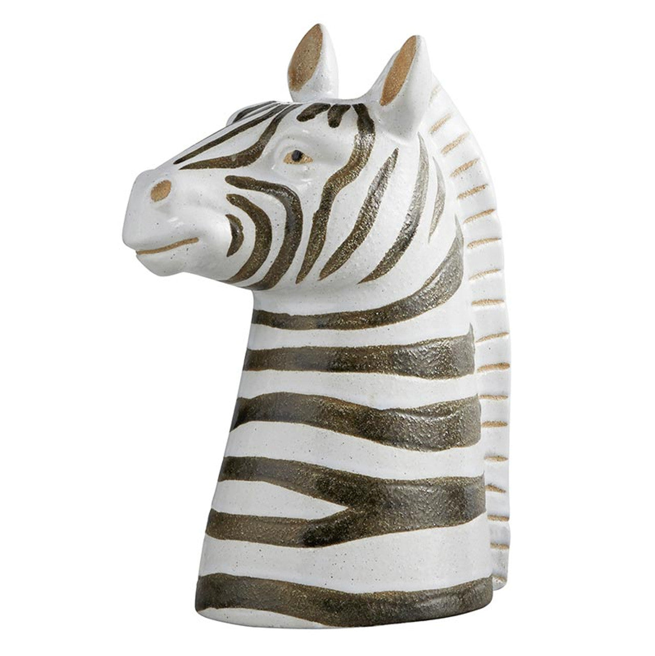 Zebra Vase Planter | 8.5" High Fabulous Ceramic Black and White Stripe Vase for Flowers or Plants by The Bullish Store