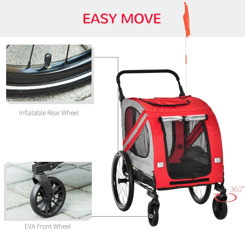 2-In-1 Pet Bike Trailer Stroller by Furr Baby Gifts