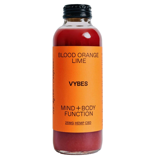 VYBES - 'Blood Orange Lime' CBD-Infused Beverage (14OZ) by The Epicurean Trader