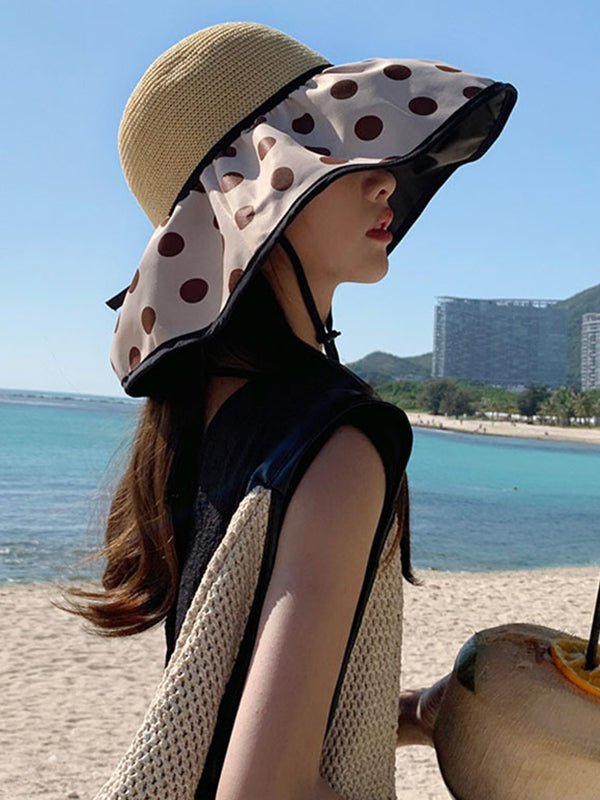 Original Sun Protection Polka-Dot Fisherman Hat by migunica