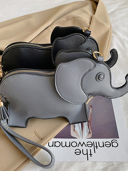 PU Elephant Shape Shoulder Bag Handbag by migunica