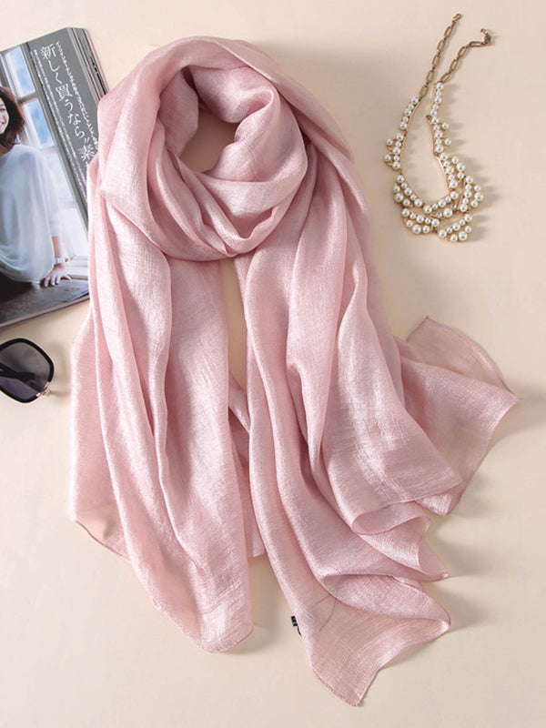 Wrap Keep Warm Solid Color Sun Protection Scarf by migunica