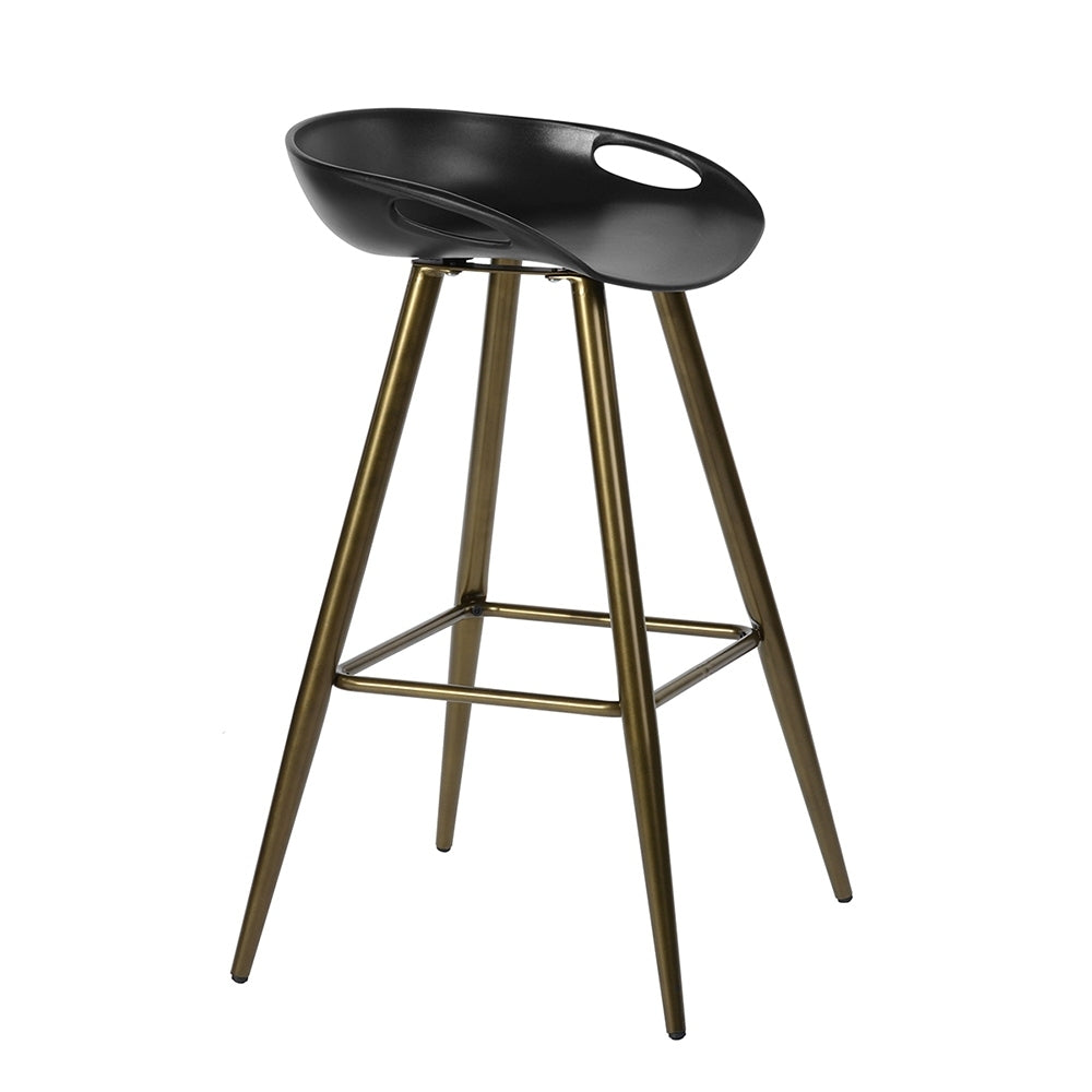 Bak Bar & Counter Stool (Set of 2) - Black & Gold