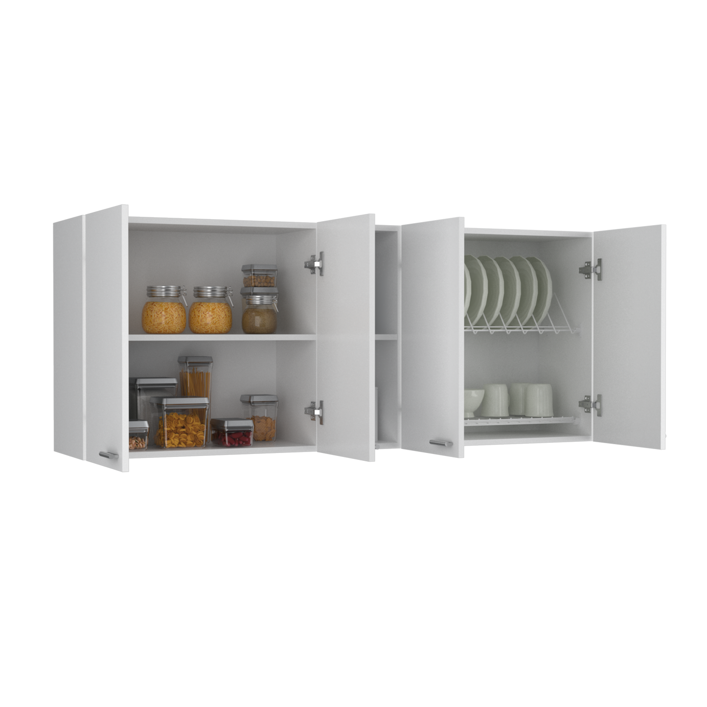 Wall Cabinet Ontario, Double Door, White Finish