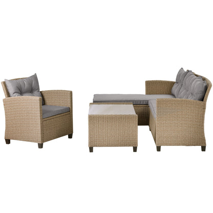 Set Of 4 Piece Outdoor, Patio Furniture by Blak Hom