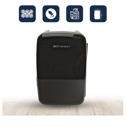 Emerson Portable Mini Fridge Cooler Quiet w Secure Latch and Holds up to 6 Cans by Jupiter Gear Home