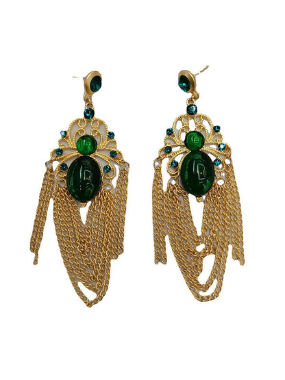 Vintage Tasseled Drop Earrings by migunica