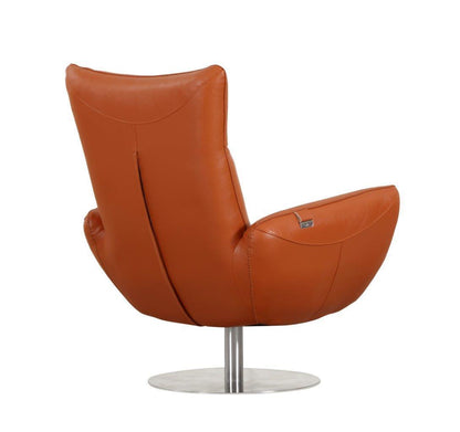 Modern Genuine Italian Leather Lounge Chair by Blak Hom