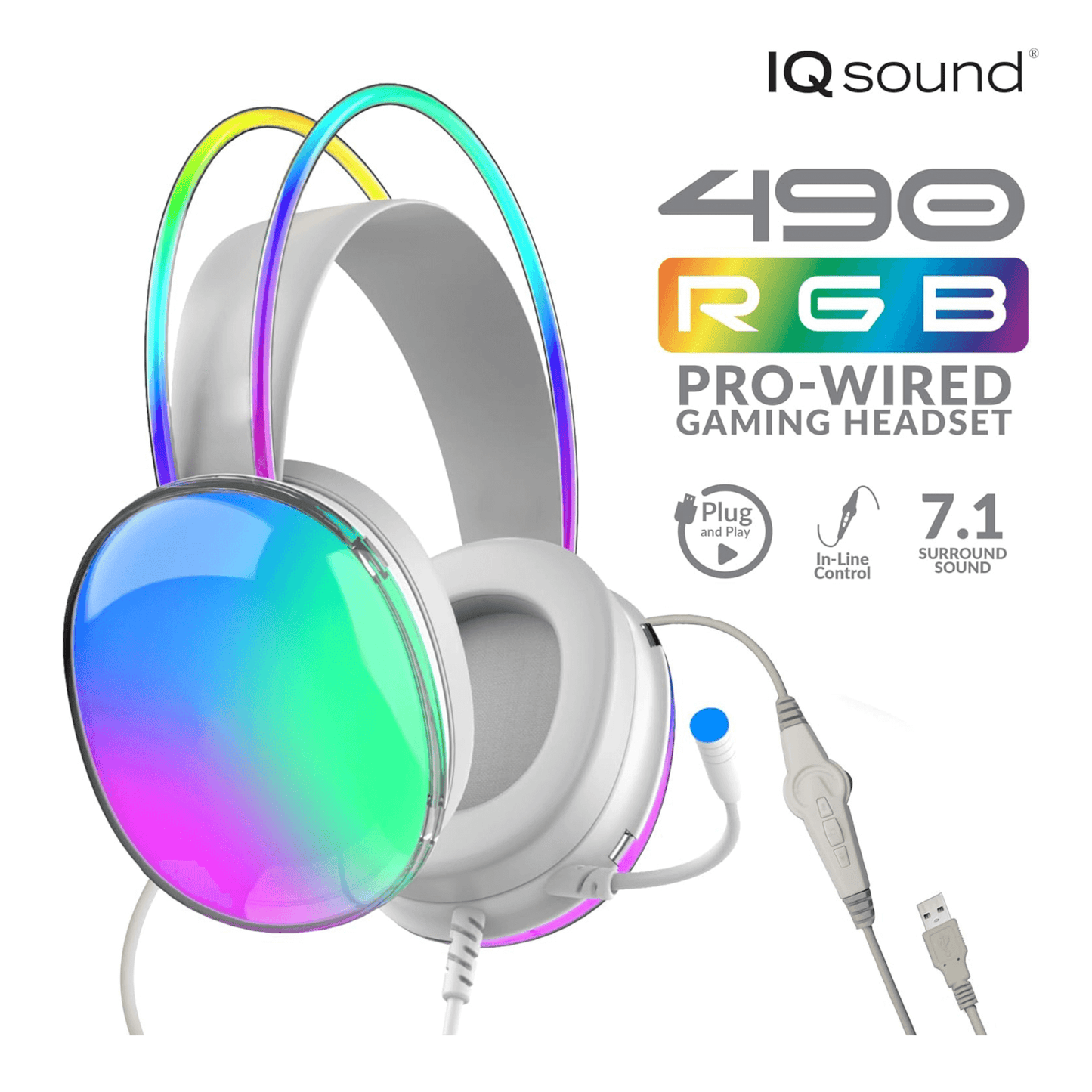 Supersonic Pro-Wired Gaming Headset with Lights & Surround Sound by Jupiter Gear Home