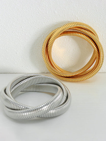 Pleated Solid Color Bracelet Accessories by migunica