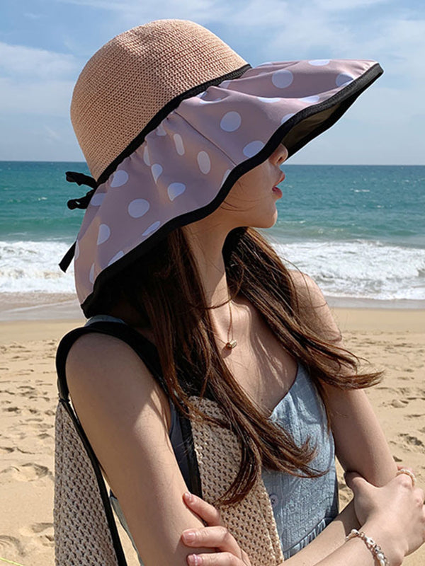 Original Sun Protection Polka-Dot Fisherman Hat by migunica