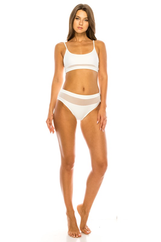 Adjusted to fit the skin Sporty Meshed Two piece