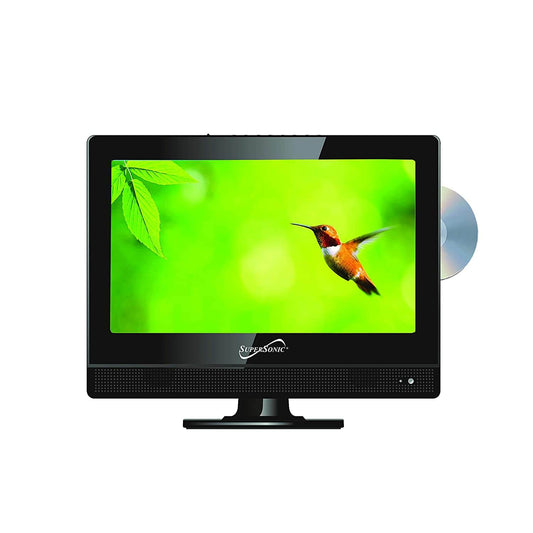 13.3" Supersonic 12 Volt AC/DC LED HDTV with DVD Player, USB, SD Card Reader and HDMI (SC-1312) by Jupiter Gear