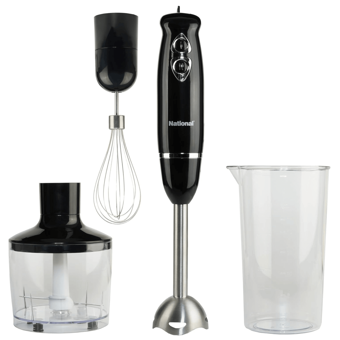 Supersonic National Multi-Purpose 4-in-1 Immersion Hand Blender by Jupiter Gear Home